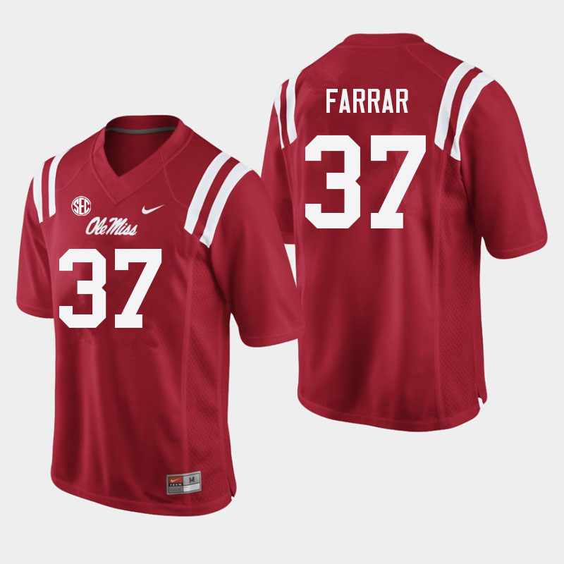 Hayden Farrar Ole Miss Rebels NCAA Men's Red #37 Stitched Limited College Football Jersey FHN6458CM